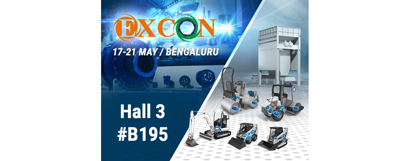 Poclain Hydraulics’ Pondicherry India Team at EXCON 2022 Hall 3 B195