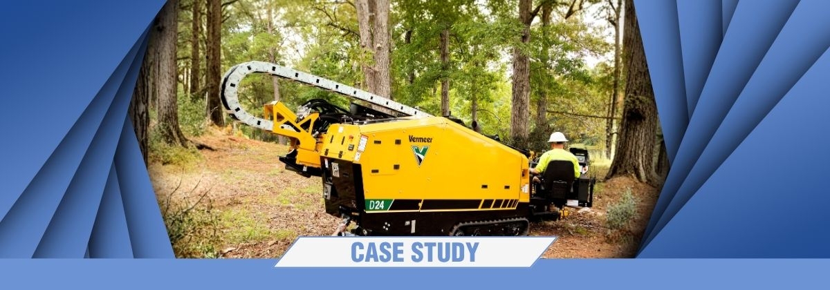 Vermeer directional drilling Poclain equipped