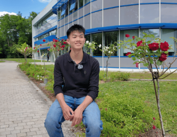 Yann NGuyen, stagiaire chez Poclain