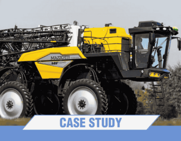 Poclain equiped sprayers