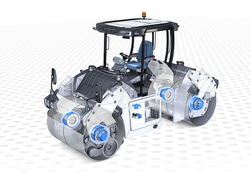 Asphalt oller split drum direct drive solutions