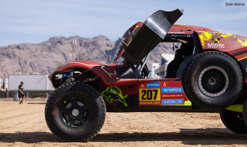 Picture of the buggy at the beginning of the race