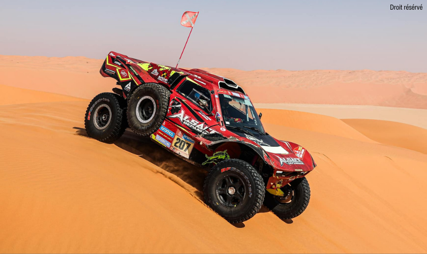 buggy racing on the sand
