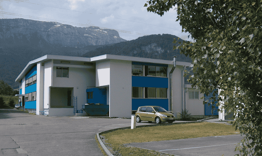 Picture of Poclain premises in Marnaz, France