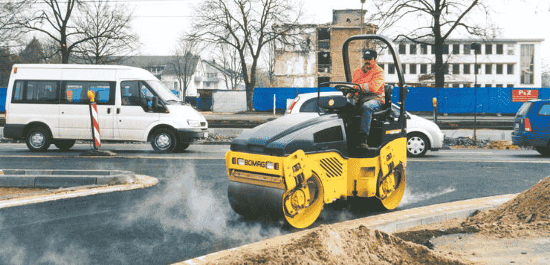 Poclain equiped compactor