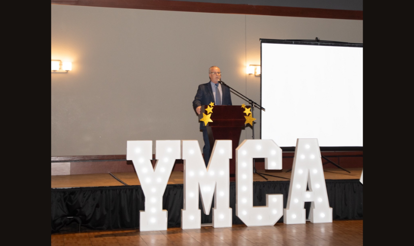 Picture of Brian Lee during his speech