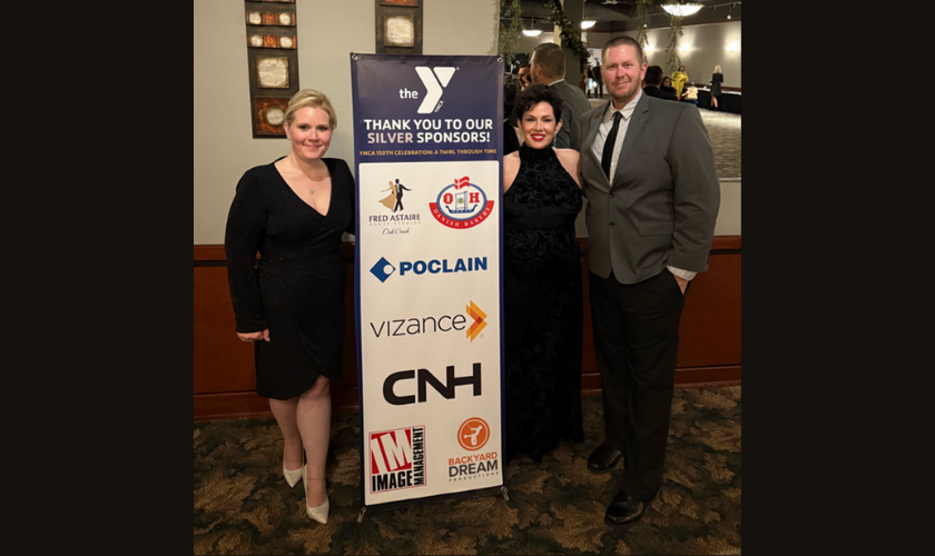 Picture of Poclain team during the celebration