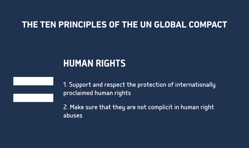 First principle, defend human rights